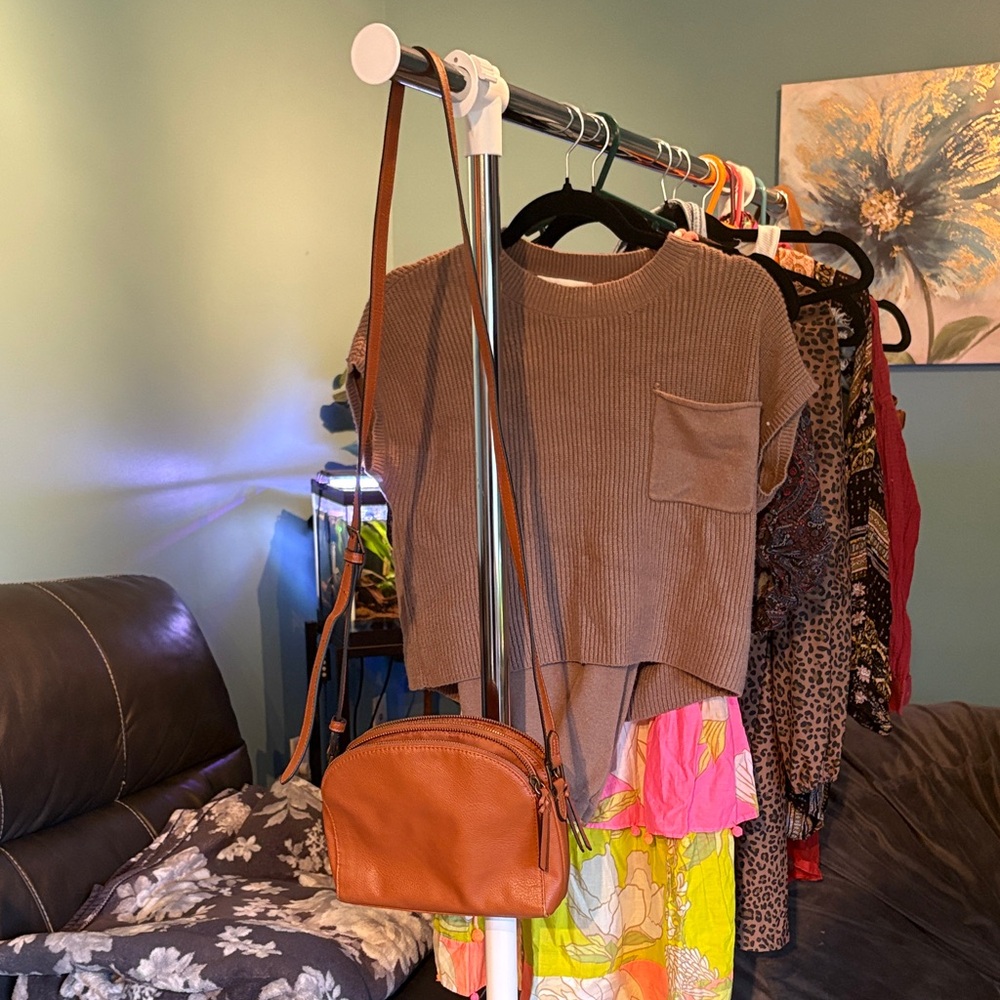Tan Crossbody Bag